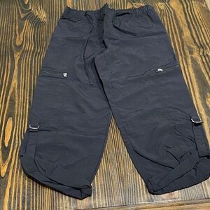 Black Capri Cargo Pants